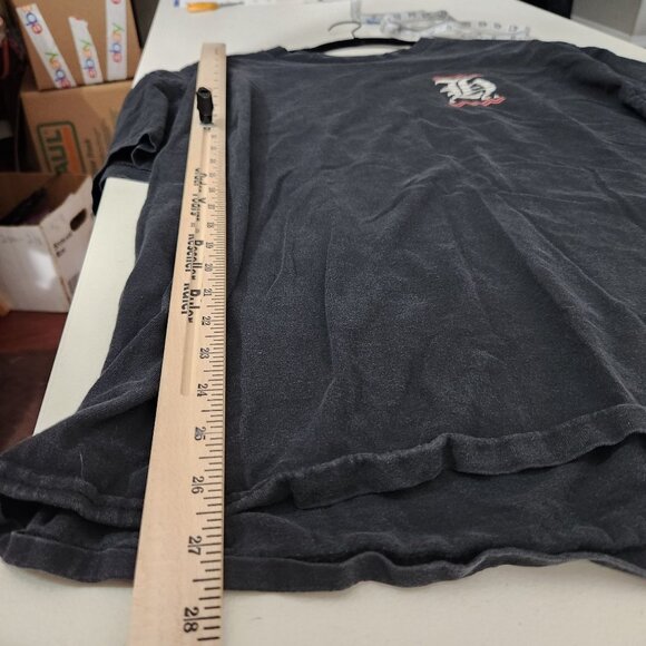 Hombre Manufacturing Co T-Shirt Zigzag Bold H Graphic Design XL Black - Picture 7 of 9